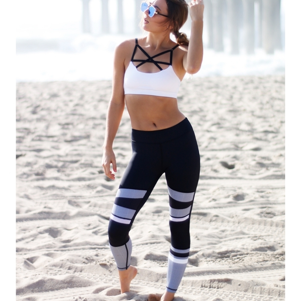 Lilybod Black Honeycomb Holly Leggings